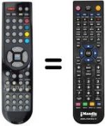 Télécommande équivalente RC 1166