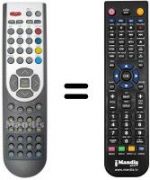 Télécommande équivalente RC 1167