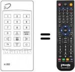 Télécommande équivalente RC 202