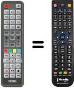 Télécommande équivalente RC 2400