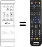 Télécommande équivalente RC 37