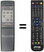 Télécommande équivalente RC 58