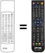 Télécommande équivalente RC 590