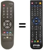 Télécommande équivalente Fuba ODE 450 FTA