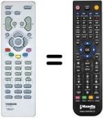 Télécommande équivalente Teleavia DTI 551