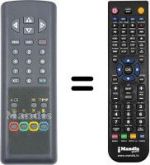 Télécommande équivalente Goldstar CB 14E80