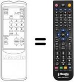 Télécommande équivalente RD-1077 E
