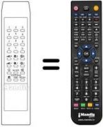 Télécommande équivalente Profex TVC 29 PROG