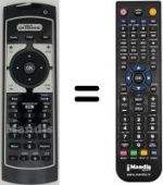 Télécommande équivalente Irradio DVT 1000