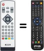 Télécommande équivalente United DVBT 8072