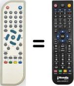 Télécommande équivalente M@TRIX CT 216T USB PVR