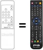 Télécommande équivalente REMOTE T5