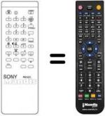 Télécommande équivalente RM-631