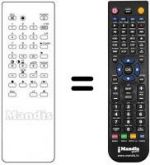 Télécommande équivalente RM-633