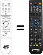 Télécommande équivalente JVC AV 25BT5