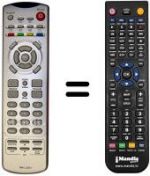 Télécommande équivalente Tatung V 32 ECCB