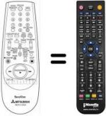 Télécommande équivalente RM 551V-59503
