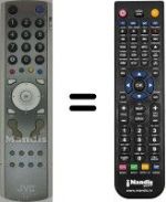Télécommande équivalente JVC HV-32D25