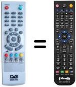 Télécommande équivalente TECHNISSON STB-210