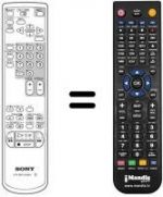 Télécommande équivalente RMT-V166 H