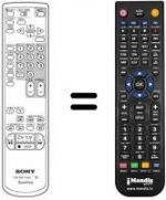 Télécommande équivalente RMT-V166 J
