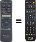 Télécommande équivalente RM M16-47701