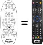 Télécommande équivalente RM 70802