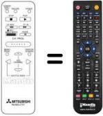 Télécommande équivalente RM M36-47707