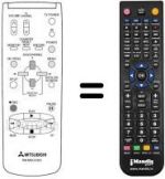 Télécommande équivalente RM M50-57601