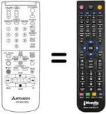 Télécommande équivalente RM M58-53002