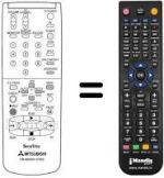 Télécommande équivalente RM M6050V-57802