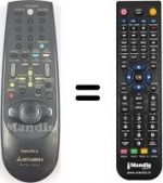 Télécommande équivalente RM 651V-59506