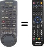 Télécommande équivalente RM M57-48001