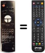 Télécommande équivalente Sharp VA A72 GM