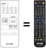 Télécommande équivalente RRMCG 0128 GESA