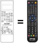 Télécommande équivalente RRMCG 0662 UMSA