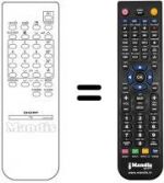 Télécommande équivalente RRMCG 0859 PESA