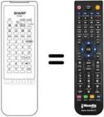 Télécommande équivalente RRMCG 1039 BMSA