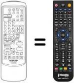 Télécommande équivalente Sharp 37 VT 24 S