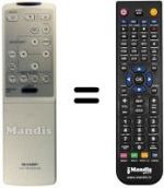 Télécommande équivalente RRMCG 1292 CESA