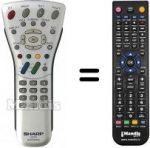 Télécommande équivalente Sharp LC 15 E1E