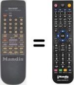 Télécommande équivalente Sharp VC M19 SM