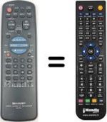Télécommande équivalente Sharp VC MH60 GM