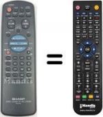Télécommande équivalente RRMCG 0076 AJ