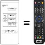 Télécommande équivalente Sharp VC 781 S