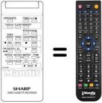 Télécommande équivalente RRMCG 0778 UM