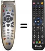 Télécommande équivalente TiViDi S 3100 CR
