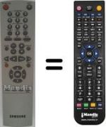 Télécommande équivalente Samsung SV-651 X