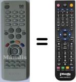 Télécommande équivalente Samsung DTB-S 501 E