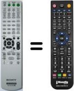 Télécommande équivalente Sony DAV-DZ231